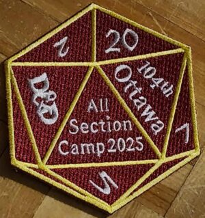 All Sections Dungeons and Dragons Camp 2025 D20 Crest